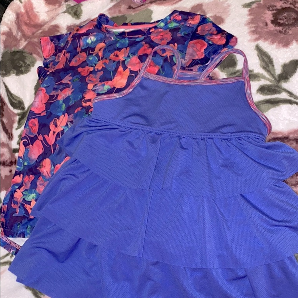 Set of Girls athletic tops.